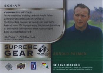 2021 SP Game Used - Supreme Gear #SGS-AP Arnold Palmer Back
