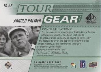 2021 SP Game Used - Tour Gear Green #TG-AP Arnold Palmer Back