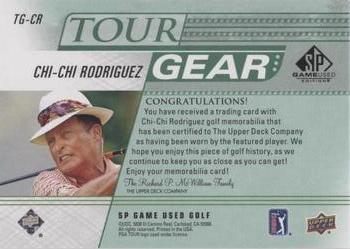 2021 SP Game Used - Tour Gear Green #TG-CR Chi-Chi Rodriguez Back