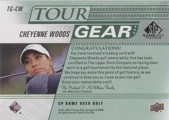 2021 SP Game Used - Tour Gear Green #TG-CW Cheyenne Woods Back
