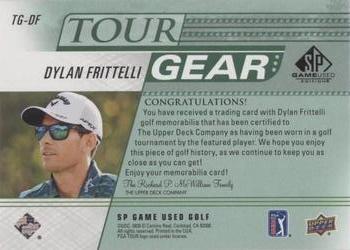 2021 SP Game Used - Tour Gear Green #TG-DF Dylan Frittelli Back