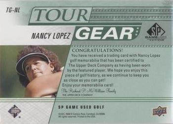 2021 SP Game Used - Tour Gear Green #TG-NL Nancy Lopez Back
