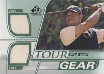 2021 SP Game Used - Tour Gear Green #TG-TW Tiger Woods Front