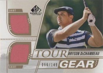 2021 SP Game Used - Tour Gear Gold #TG-BD Bryson DeChambeau Front