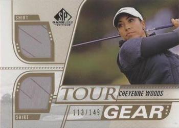 2021 SP Game Used - Tour Gear Gold #TG-CW Cheyenne Woods Front