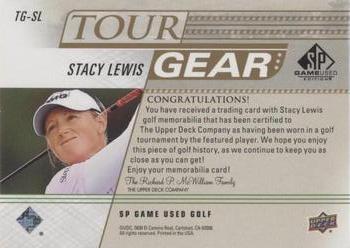 2021 SP Game Used - Tour Gear Gold #TG-SL Stacy Lewis Back