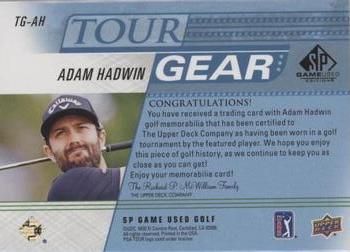 2021 SP Game Used - Tour Gear Blue #TG-AH Adam Hadwin Back