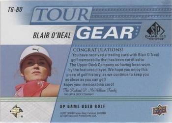 2021 SP Game Used - Tour Gear Blue #TG-BO Blair O'Neal Back