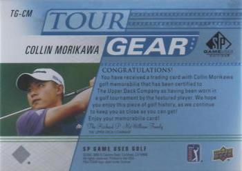 2021 SP Game Used - Tour Gear Blue #TG-CM Collin Morikawa Back