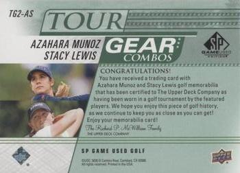2021 SP Game Used - Tour Gear Combos Green #TG2-AS Azahara Munoz / Stacy Lewis Back