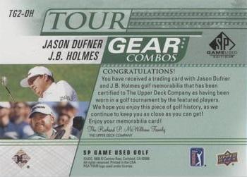 2021 SP Game Used - Tour Gear Combos Green #TG2-DH Jason Dufner / J.B. Holmes Back