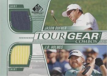2021 SP Game Used - Tour Gear Combos Green #TG2-DH Jason Dufner / J.B. Holmes Front