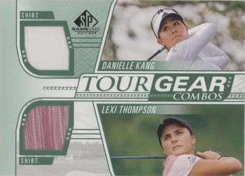 2021 SP Game Used - Tour Gear Combos Green #TG2-KT Lexi Thompson / Danielle Kang Front
