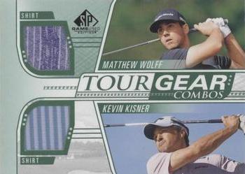2021 SP Game Used - Tour Gear Combos Green #TG2-KW Matthew Wolff / Kevin Kisner Front