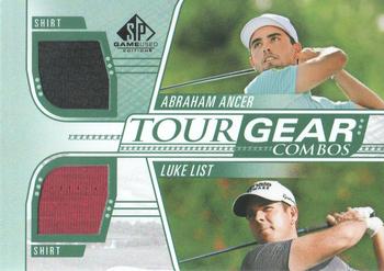 2021 SP Game Used - Tour Gear Combos Green #TG2-LA Abraham Ancer / Luke List Front