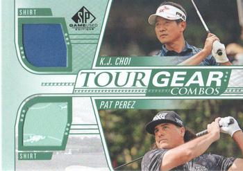 2021 SP Game Used - Tour Gear Combos Green #TG2-PC K.J. Choi / Pat Perez Front