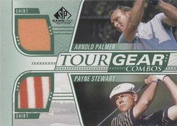 2021 SP Game Used - Tour Gear Combos Green #TG2-PS Arnold Palmer / Payne Stewart Front