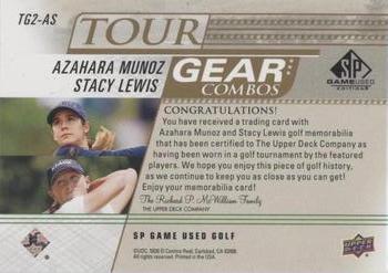 2021 SP Game Used - Tour Gear Combos Gold #TG2-AS Azahara Munoz / Stacy Lewis Back