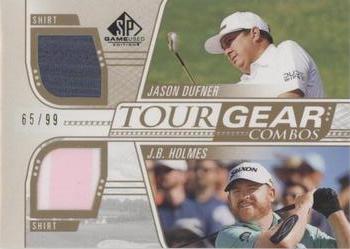 2021 SP Game Used - Tour Gear Combos Gold #TG2-DH Jason Dufner / J.B. Holmes Front