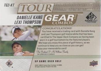 2021 SP Game Used - Tour Gear Combos Gold #TG2-KT Lexi Thompson / Danielle Kang Back