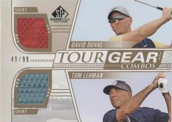 2021 SP Game Used - Tour Gear Combos Gold #TG2-LD David Duval / Tom Lehman Front