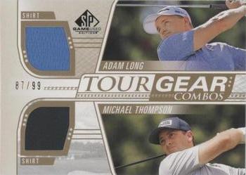2021 SP Game Used - Tour Gear Combos Gold #TG2-LT Adam Long / Michael Thompson Front