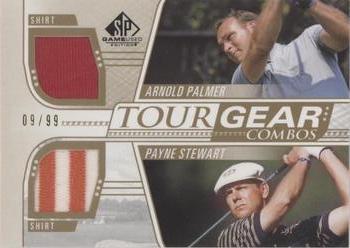 2021 SP Game Used - Tour Gear Combos Gold #TG2-PS Arnold Palmer / Payne Stewart Front
