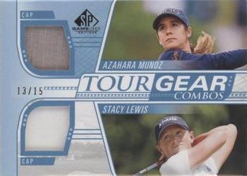 2021 SP Game Used - Tour Gear Combos Blue #TG2-AS Azahara Munoz / Stacy Lewis Front