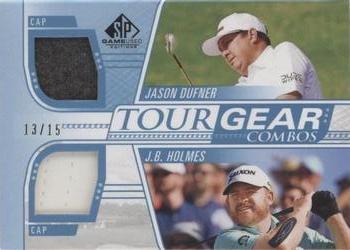 2021 SP Game Used - Tour Gear Combos Blue #TG2-DH Jason Dufner / J.B. Holmes Front