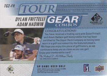 2021 SP Game Used - Tour Gear Combos Blue #TG2-FH Dylan Frittelli / Adam Hadwin Back