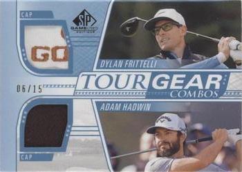2021 SP Game Used - Tour Gear Combos Blue #TG2-FH Dylan Frittelli / Adam Hadwin Front