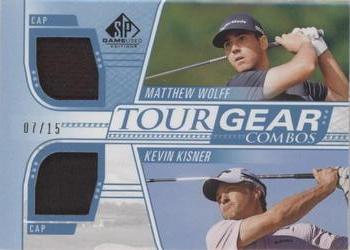 2021 SP Game Used - Tour Gear Combos Blue #TG2-KW Matthew Wolff / Kevin Kisner Front