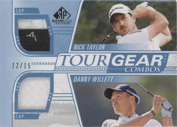 2021 SP Game Used - Tour Gear Combos Blue #TG2-WT Nick Taylor / Danny Willett Front
