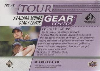 2021 SP Game Used - Tour Gear Combos Purple #TG2-AS Azahara Munoz / Stacy Lewis Back