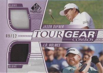 2021 SP Game Used - Tour Gear Combos Purple #TG2-DH Jason Dufner / J.B. Holmes Front