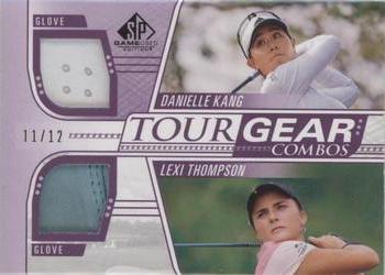2021 SP Game Used - Tour Gear Combos Purple #TG2-KT Lexi Thompson / Danielle Kang Front