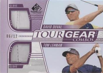 2021 SP Game Used - Tour Gear Combos Purple #TG2-LD David Duval / Tom Lehman Front