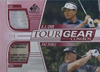 2021 SP Game Used - Tour Gear Combos Red #TG2-PC K.J. Choi / Pat Perez Front