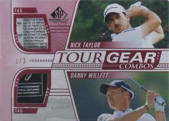 2021 SP Game Used - Tour Gear Combos Red #TG2-WT Nick Taylor / Danny Willett Front