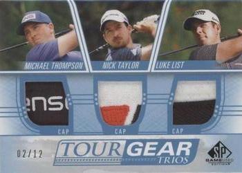 2021 SP Game Used - Tour Gear Trios Blue #TG3-LTT Michael Thompson / Nick Taylor / Luke List Front