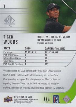 2021 SP Authentic #1 Tiger Woods Back