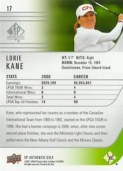 2021 SP Authentic #17 Lorie Kane Back