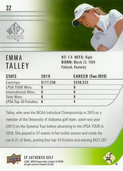 2021 SP Authentic #32 Emma Talley Back