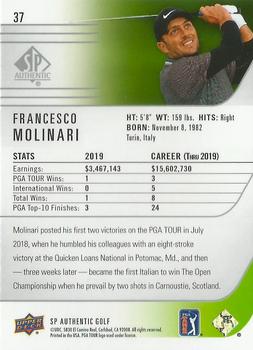 2021 SP Authentic #37 Francesco Molinari Back