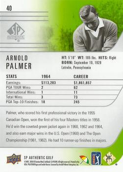 2021 SP Authentic #40 Arnold Palmer Back