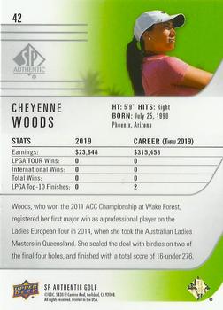 2021 SP Authentic #42 Cheyenne Woods Back