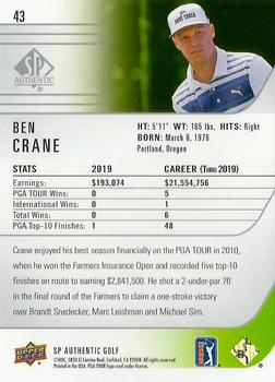 2021 SP Authentic #43 Ben Crane Back