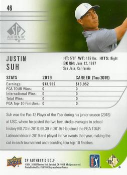 2021 SP Authentic #46 Justin Suh Back