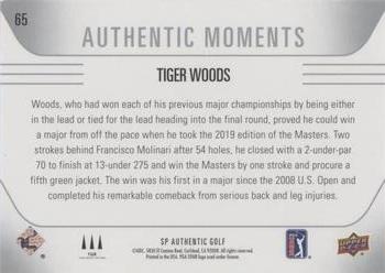 2021 SP Authentic #65 Tiger Woods Back