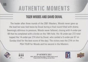 2021 SP Authentic #66 Tiger Woods / David Duval Back